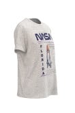 Camiseta unicolor con cuello redondo y diseño de NASA