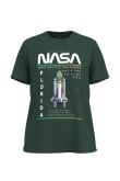 Camiseta unicolor con cuello redondo y diseño de NASA