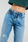 Jean azul claro skinny con ajuste ceñido y tiro bajo