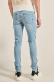 Jean súper skinny tiro bajo azul claro ajustado