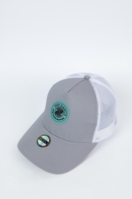 Cachucha trucker gris clara con malla posterior