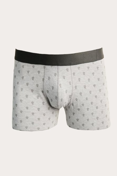 Bóxer brief-medio gris claro con estampados mini print