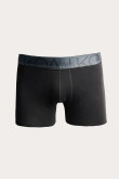 Bóxer negro brief-medio con parte delantera forrada