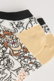 Medias tobilleras cremas con diseños de Looney Tunes