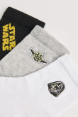 Paquete X3 de medias cortas unicolores de Star Wars