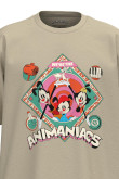 Camiseta unicolor oversize con diseño de Animaniacs