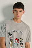 Camiseta oversize unicolor con arte de Animaniacs