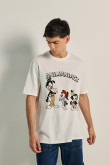 Camiseta oversize unicolor con arte de Animaniacs