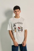 Camiseta oversize unicolor con arte de Animaniacs