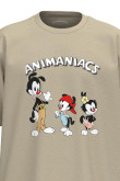 Camiseta oversize unicolor con arte de Animaniacs