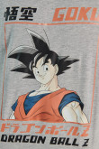 Camiseta unicolor con cuello redondo y arte de Dragon Ball Z