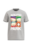 Camiseta unicolor con cuello redondo y diseño de South Park