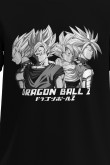 Camiseta manga corta unicolor con diseño de Dragon Ball Z