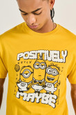 Camiseta amarilla manga corta con diseño de Minions