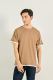 camiseta-unicolor-para-hombre-oversize-contrastes-en-mangas-bajo-y-cuello