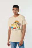 Camiseta kaki manga corta con diseño de Rocket Power