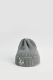 Gorro tejido gris con bordado de Looney Tunes