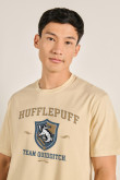 Camiseta de Harry Potter unicolor oversize cuello redondo