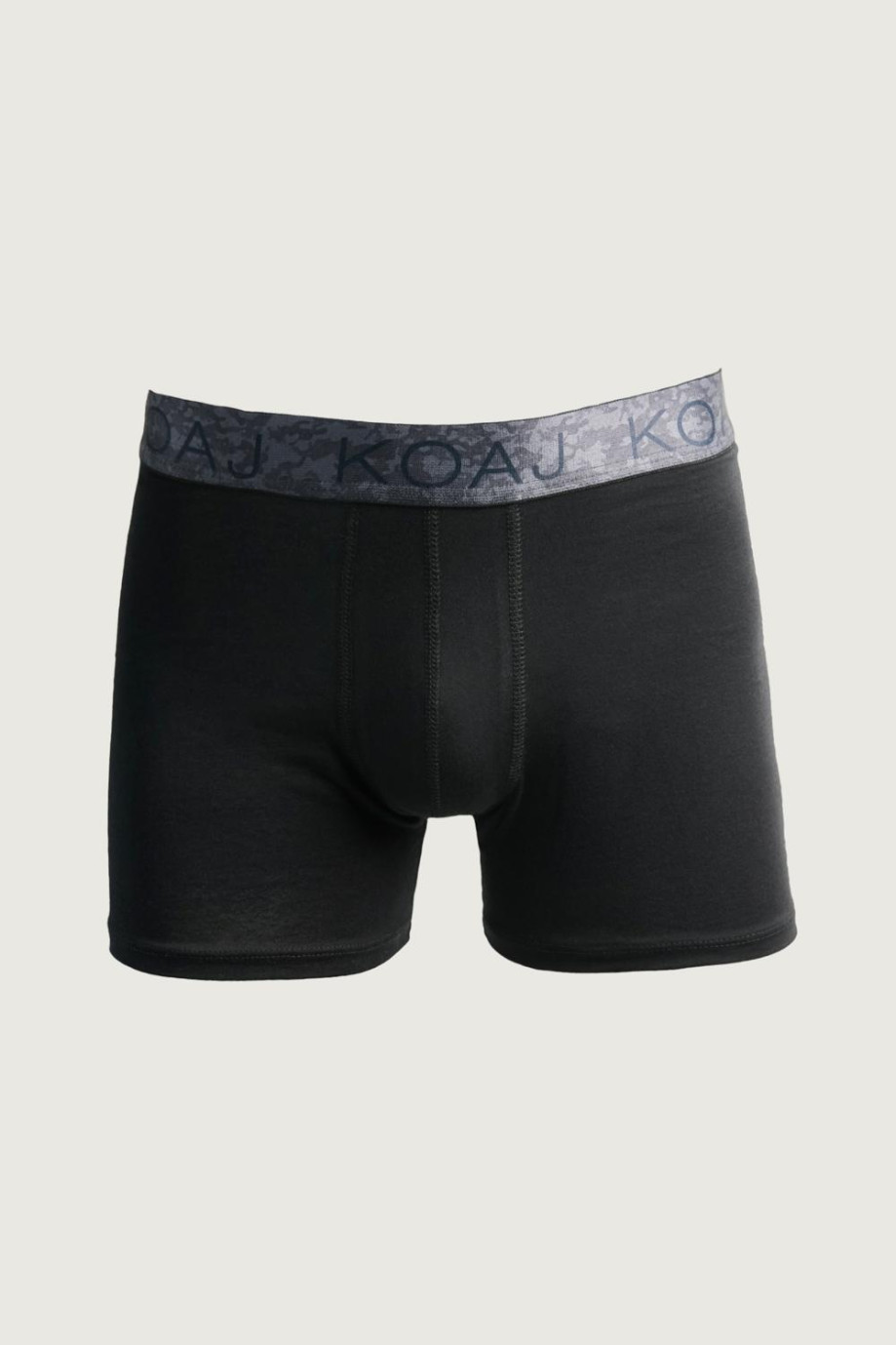 Bóxer brief-medio negro con cintura elástica sublimada