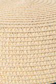 Sombrero floppy crema con ala ancha y cinta decorativa