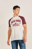 Camiseta manga corta ranglan de New York