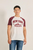 Camiseta manga corta ranglan de New York