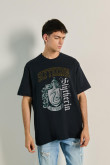 Camiseta manga corta unicolor oversize de Harry Potter