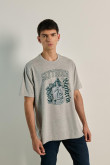 Camiseta manga corta unicolor oversize de Harry Potter