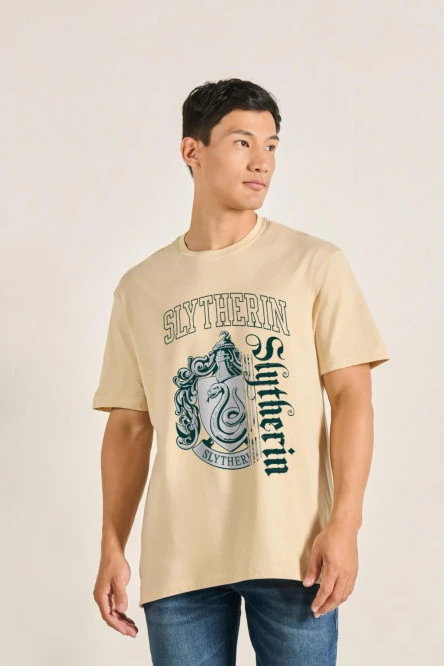 Camiseta manga corta unicolor oversize de Harry Potter