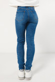 Jean tiro alto jegging azul 5 bolsillos con ajuste ceñido