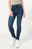 Jean jegging super alto azul oscuro