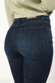 Jean Jegging tiro alto azul muy intenso