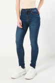 Jean jegging super alto azul oscuro