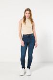 Jean jegging super alto azul oscuro