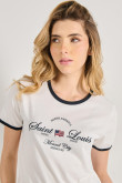 Camiseta de contrastes femenina de Saint Louis