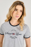 Camiseta de contrastes femenina de Saint Louis