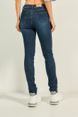 Jean Jegging tiro alto azul oscuro