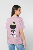 Camiseta unicolor para mujer manga corta estampada en frente de Animaniacs.