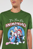 Camiseta manga corta con estampado en frente y espalda de Animaniacs