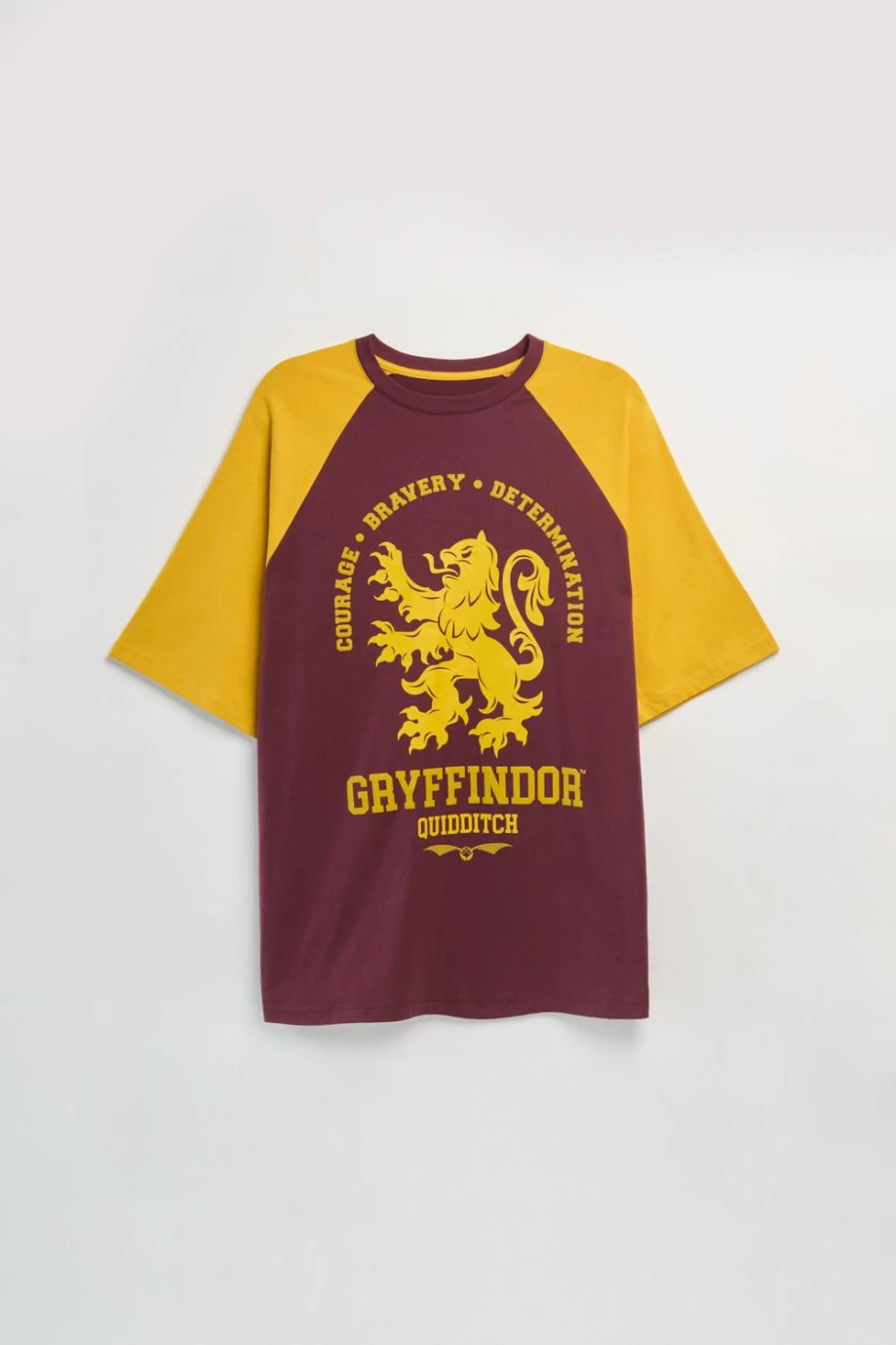 Camiseta manga corta oversize con estampado en frente de Harry Potter.