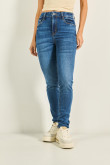 Jean jegging super alto azul medio