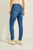 Jean jegging super alto azul medio