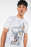 Camiseta manga corta con estampado en frente y espalda de Disney.