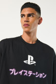 Camiseta manga corta con estampado en frente y espalda de Play Station