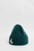 Gorro tejido harry potter color verde con bordado