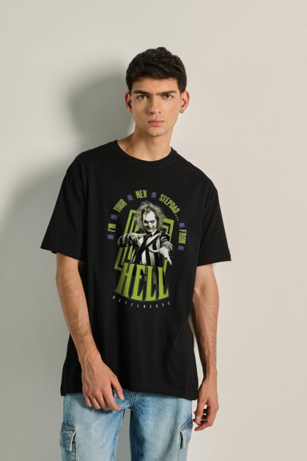 Camiseta oversize manga corta de Beetlejuice