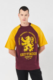 Camiseta manga corta oversize con estampado en frente de Harry Potter.