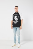 Camiseta manga corta oversize con estampado en frente de Harry Potter.