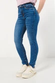 Jean jegging azul oscuro ceñido con súper tiro alto