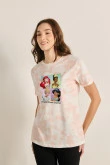 Camiseta de Princesas de Disney unicolor manga corta